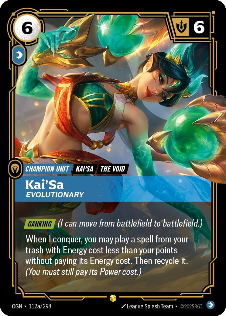 Image for Kai'Sa, Evolutionary (Alternate Art) - Riftbound: League of Legends Trading Card Game