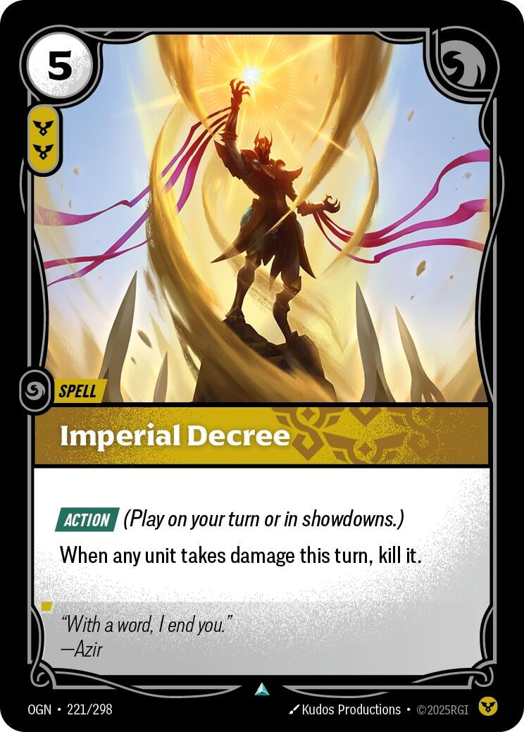 Image for Imperial Decree - Riftbound: League of Legends Trading Card Game