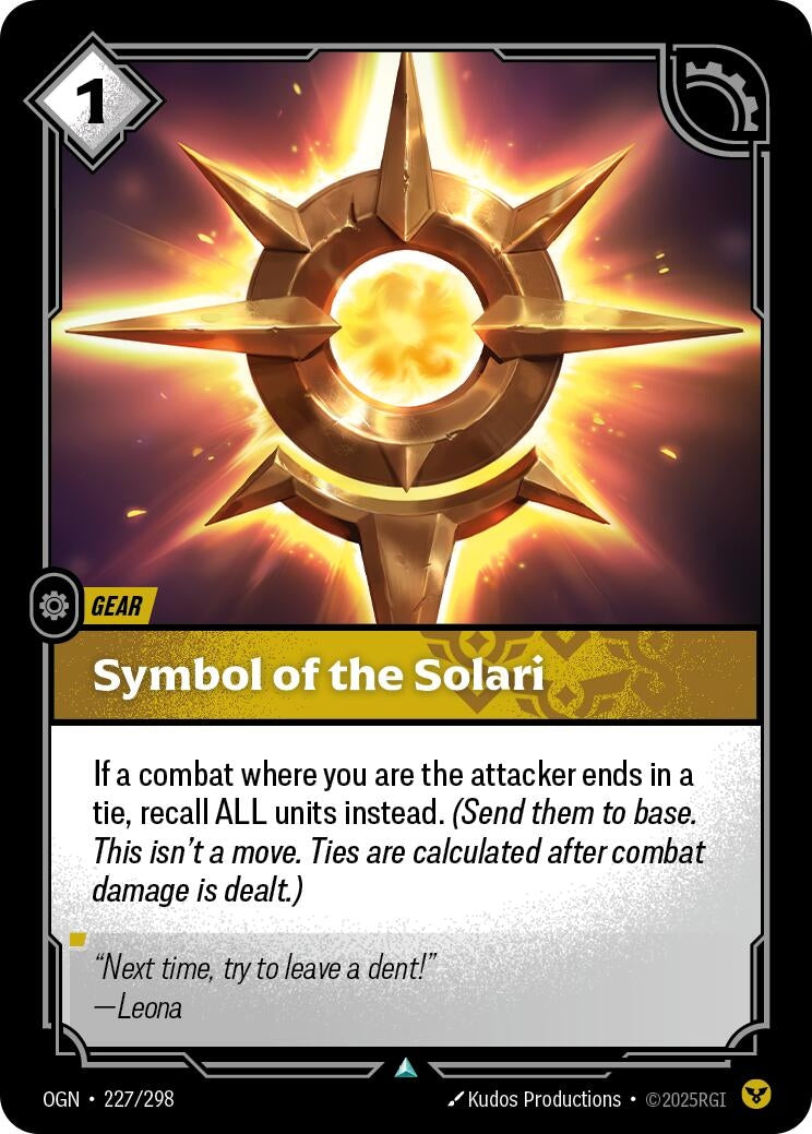 Image for Symbol of the Solari - Riftbound: League of Legends Trading Card Game