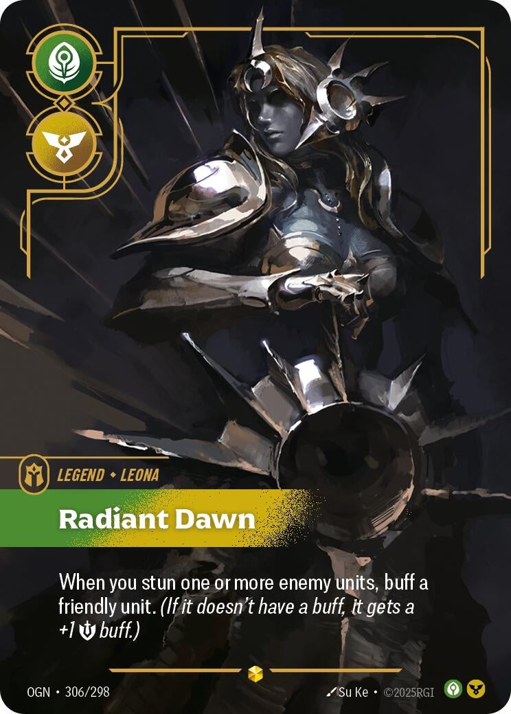 Image for Leona, Radiant Dawn (Overnumbered) - Riftbound: League of Legends Trading Card Game