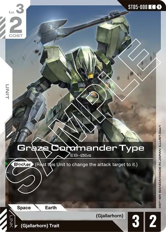 Image for Graze Commander Type - Gundam Card Game