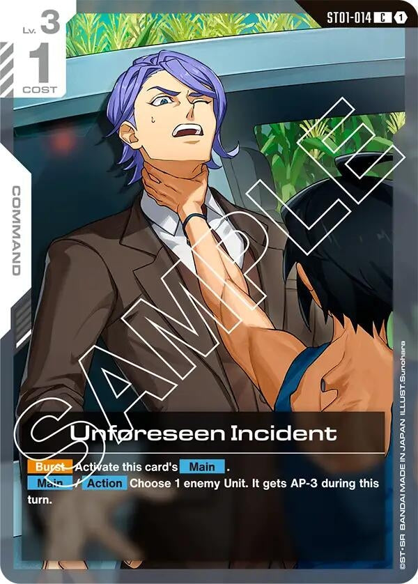 Image for Unforeseen Incident - Gundam Card Game