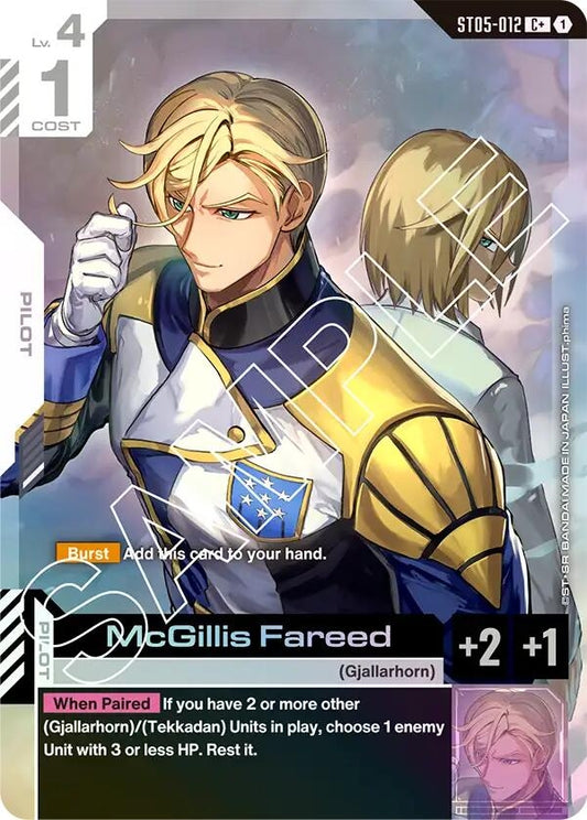 Image for McGillis Fareed (C+) - Gundam Card Game
