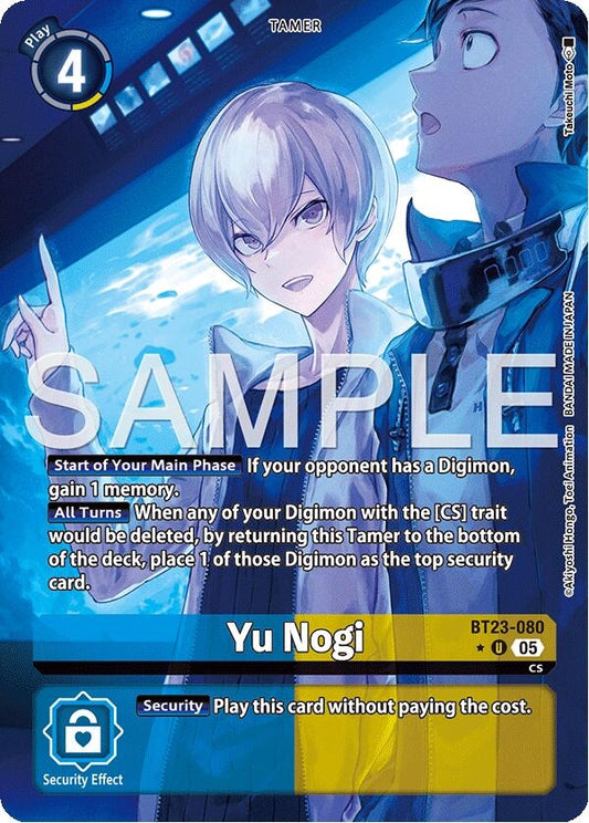 Image for Yu Nogi (Alternate Art) - Digimon Card Game