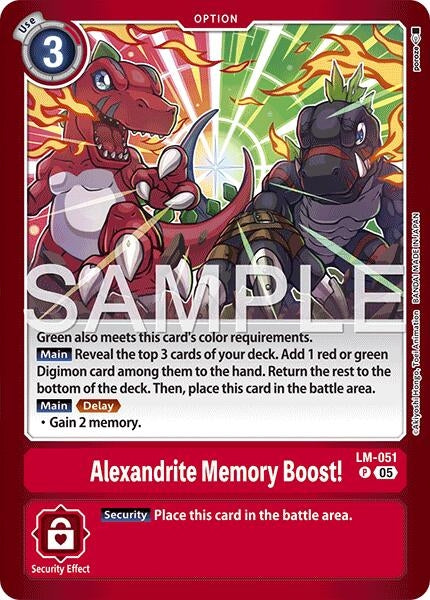 Image for Alexandrite Memory Boost! - Digimon Card Game