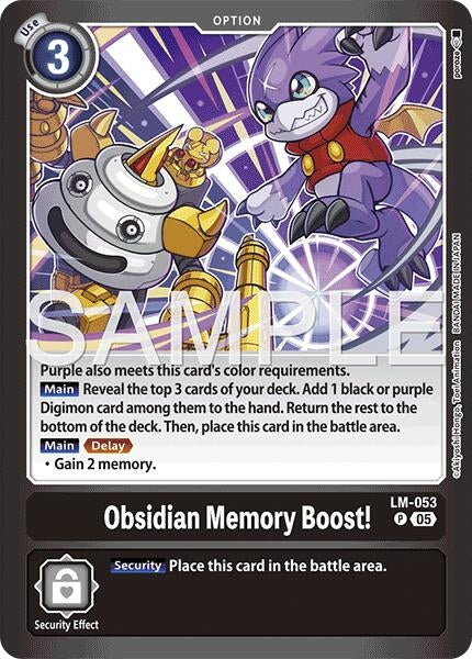 Image for Obsidian Memory Boost! - Digimon Card Game