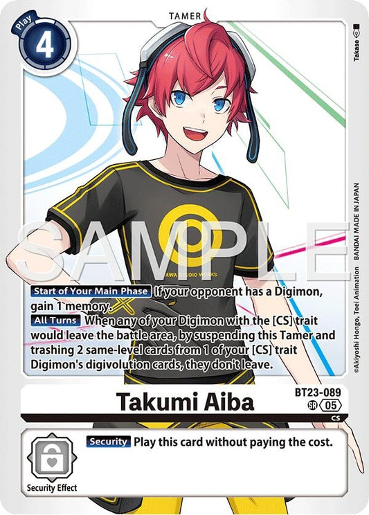 Image for Takumi Aiba - Digimon Card Game