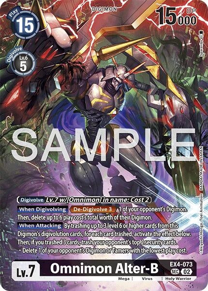 Image for Omnimon Alter-B - Digimon Card Game
