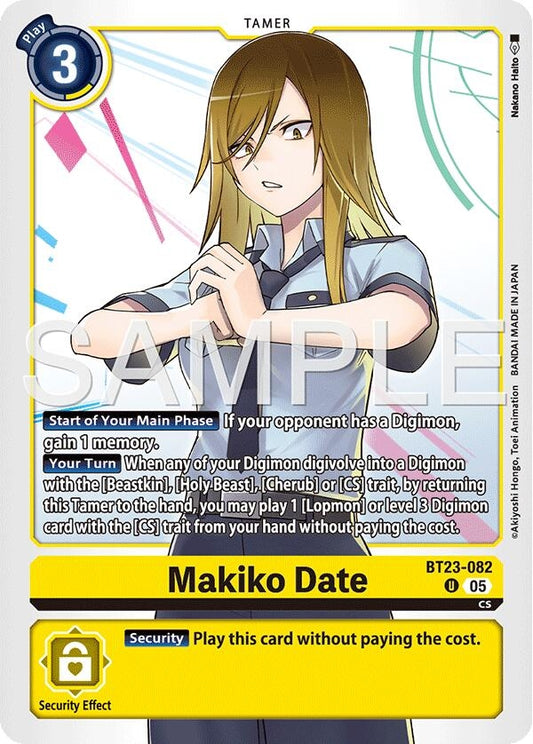 Image for Makiko Date - Digimon Card Game