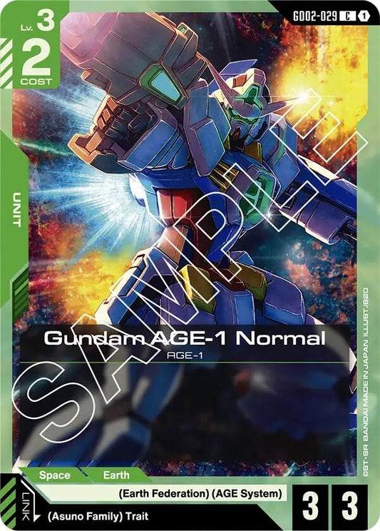 Image for Gundam AGE-1 Normal (GD02-029) - Gundam Card Game