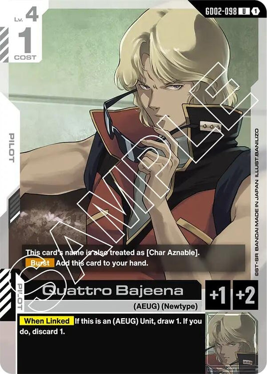 Image for Quattro Bajeena - Gundam Card Game