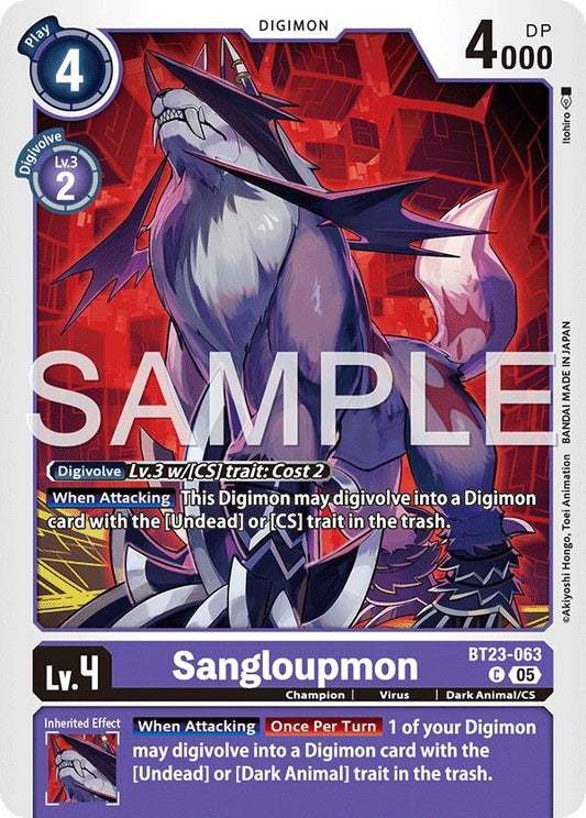 Image for Sangloupmon - Digimon Card Game