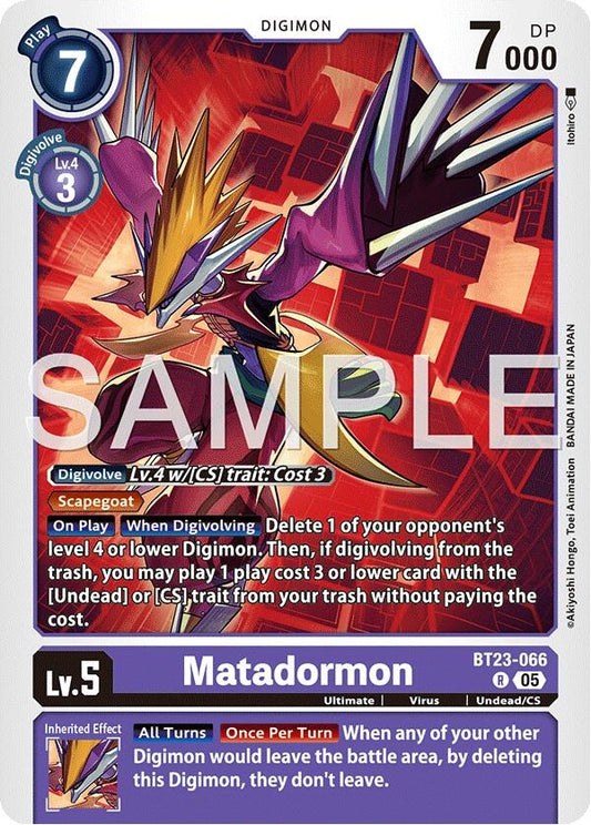 Image for Matadormon - Digimon Card Game