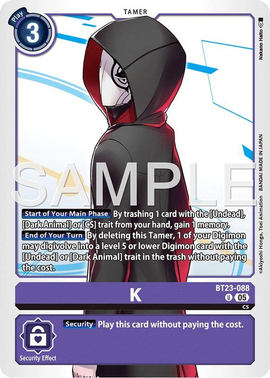 Image for K - Digimon Card Game