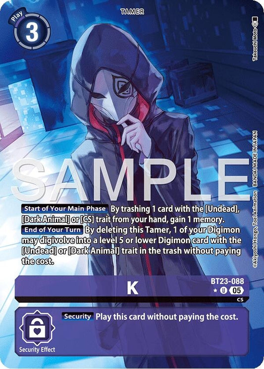 Image for K (Alternate Art) - Digimon Card Game