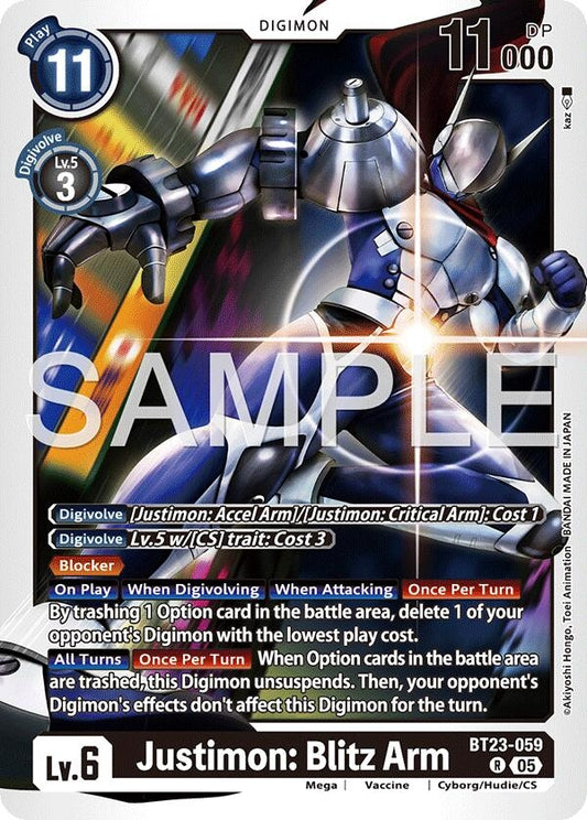 Image for Justimon: Blitz Arm - Digimon Card Game