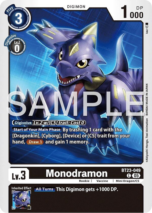 Image for Monochromon - Digimon Card Game