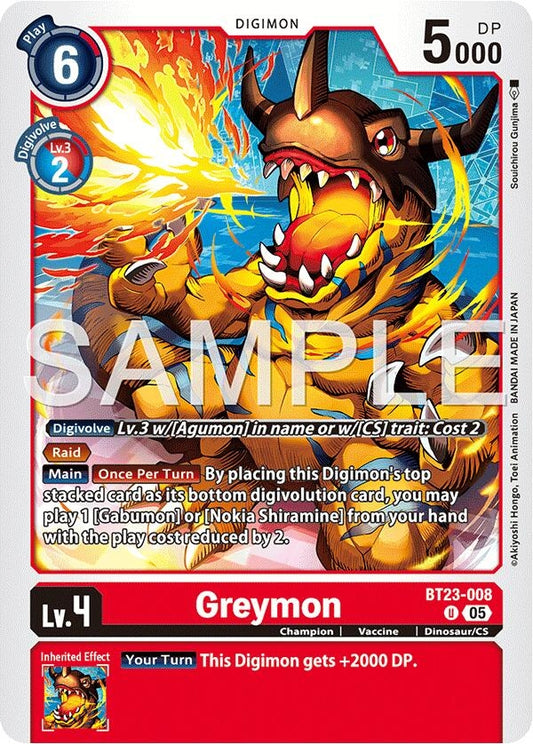 Image for Greymon - Digimon Card Game