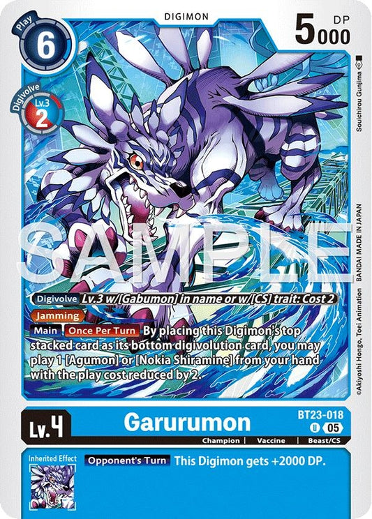 Image for Garurumon - Digimon Card Game