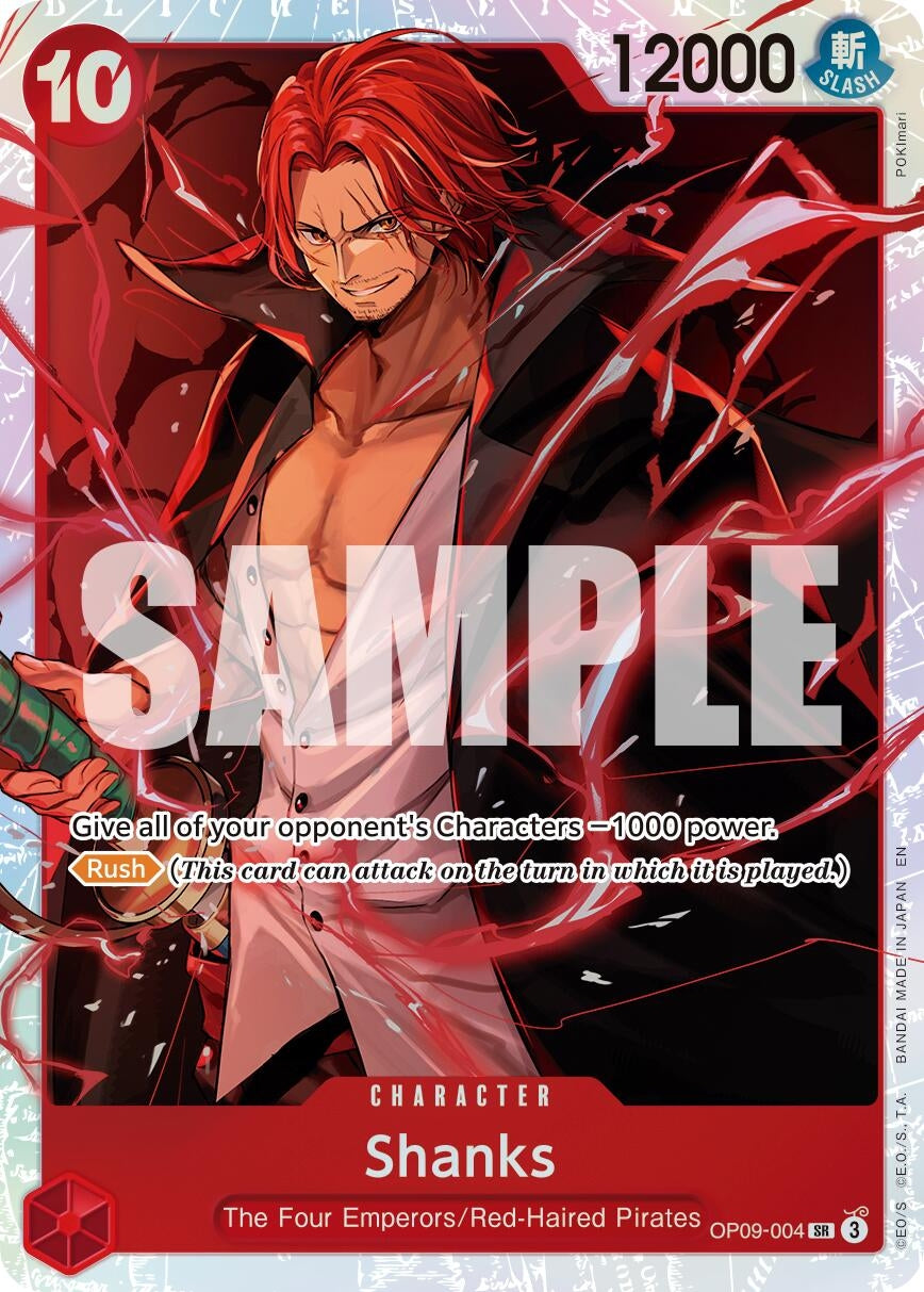 Image for Shanks - OP09-004 (Reprint) - One Piece Card Game