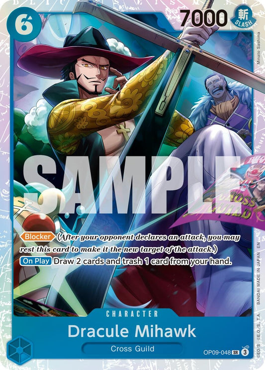 Image for Dracule Mihawk - OP09-048 (Reprint) - One Piece Card Game