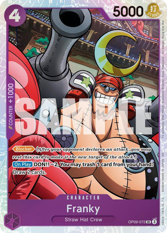 Image for Franky - OP09-072 (Reprint) - One Piece Card Game