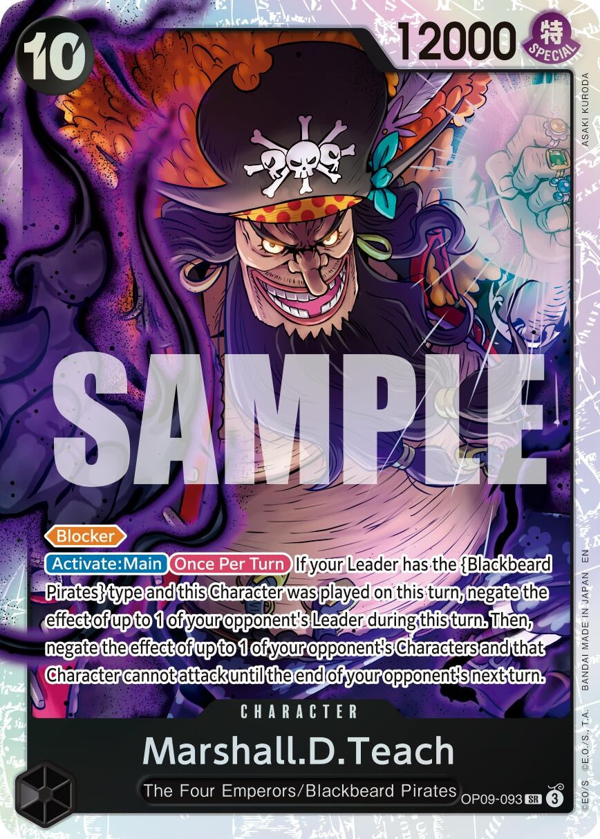 Image for Marshall.D.Teach - OP09-093 (Reprint) - One Piece Card Game
