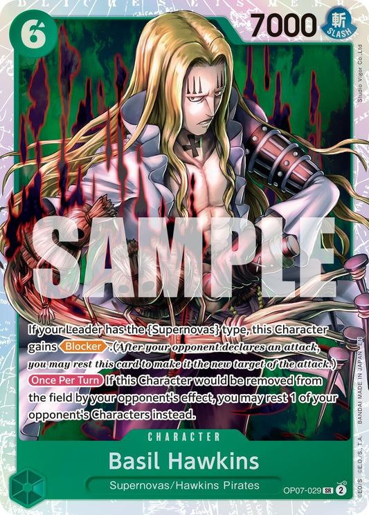 Image for Basil Hawkins - OP07-029 (Reprint) - One Piece Card Game
