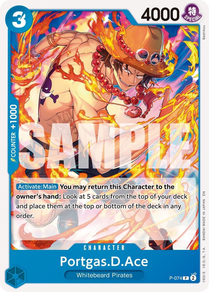 Image for Portgas.D.Ace - P-074 (Reprint) - One Piece Card Game