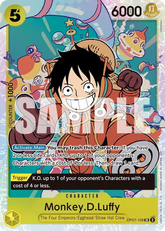 Image for Monkey.D.Luffy - OP07-109 (Reprint) - One Piece Card Game