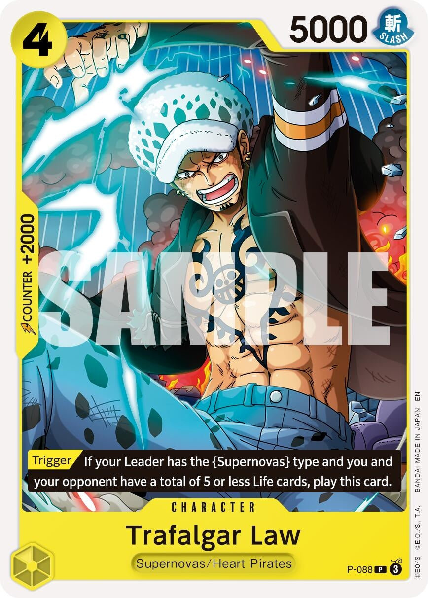 Image for Trafalgar Law -  P-088 (Reprint) - One Piece Card Game