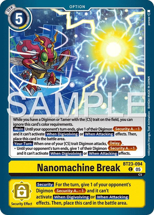 Image for Nanomachine Break - Digimon Card Game