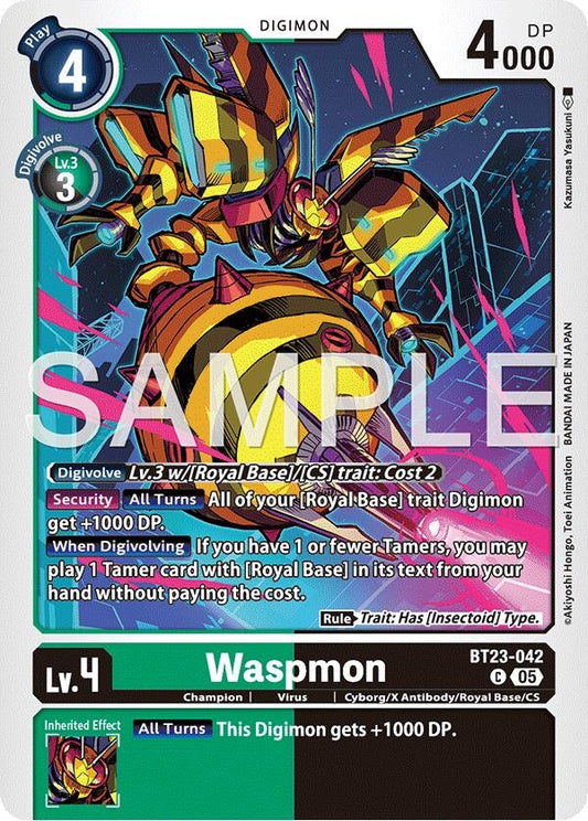 Image for Waspmon - Digimon Card Game