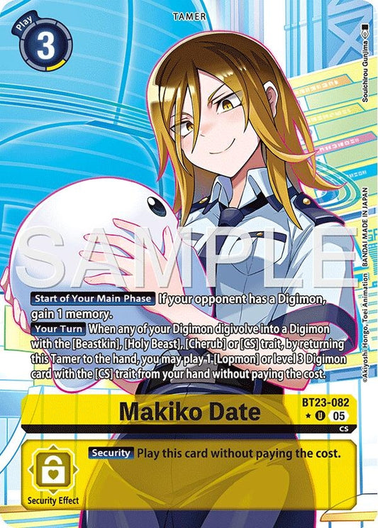 Image for Makiko Date (Alternate Art) - Digimon Card Game
