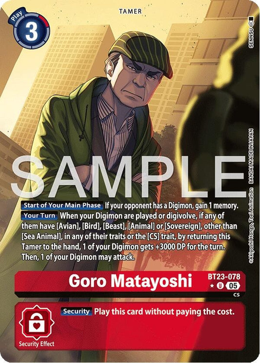 Image for Goro Matayoshi (Alternate Art) - Digimon Card Game