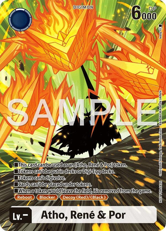 Image for Atho, Rene & Por (Token) - Digimon Card Game