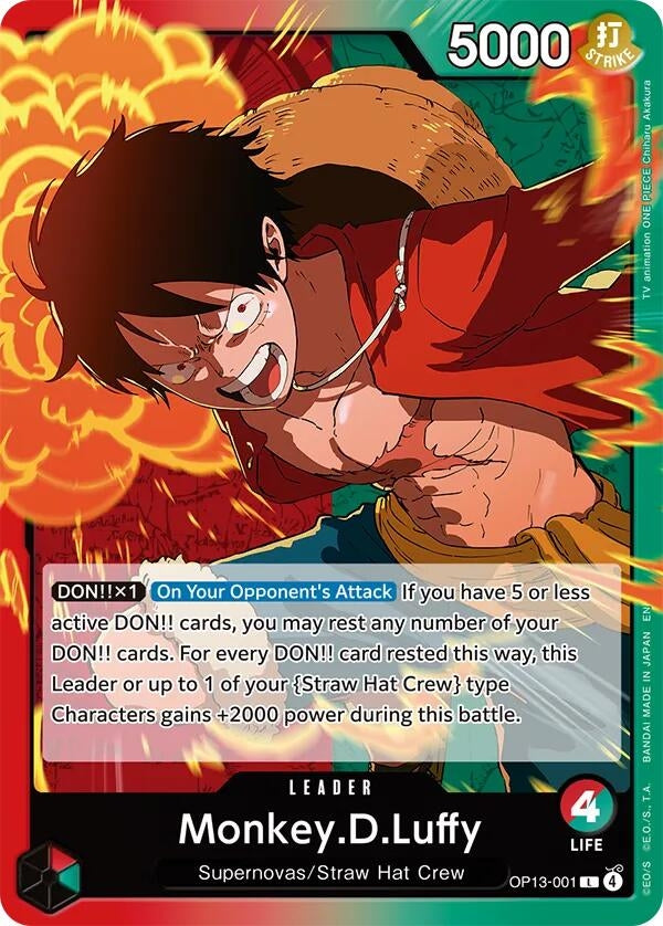 Image for Monkey.D.Luffy (001) - One Piece Card Game