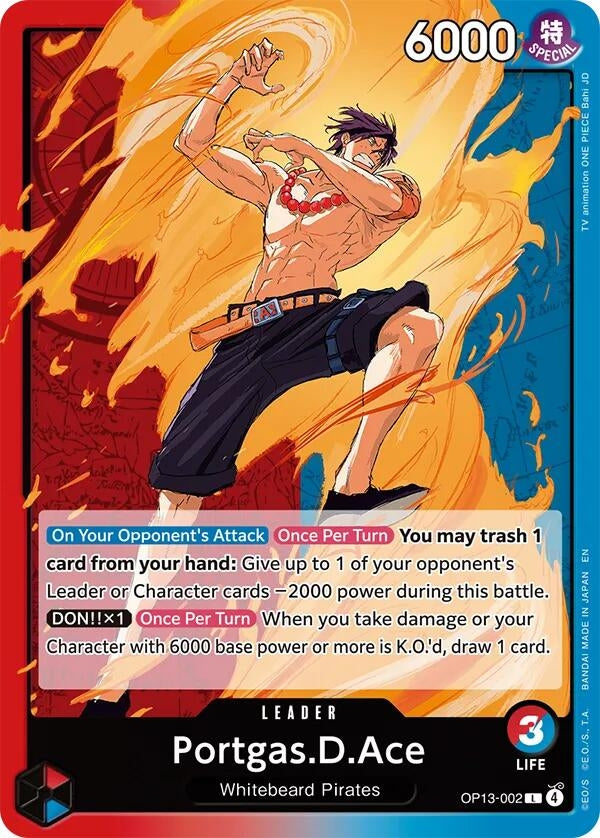 Image for Portgas.D.Ace (002) - One Piece Card Game