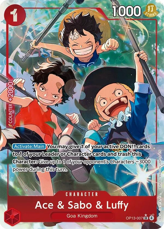 Image for Ace & Sabo & Luffy (Alternate Art) - One Piece Card Game