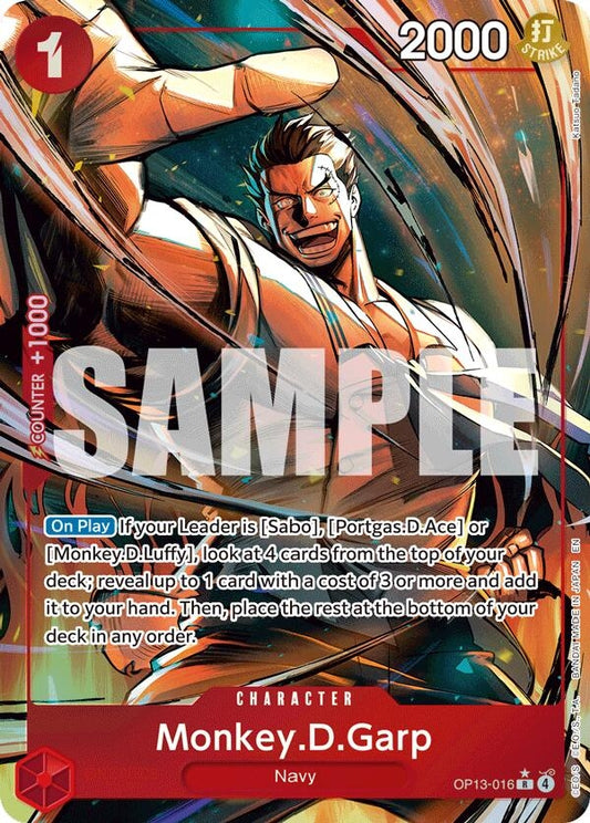 Image for Monkey.D.Garp (Alternate Art) - One Piece Card Game