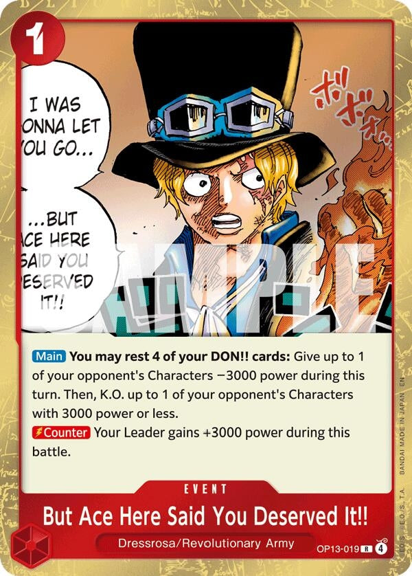 Image for But Ace Here Said You Deserved It!! - One Piece Card Game