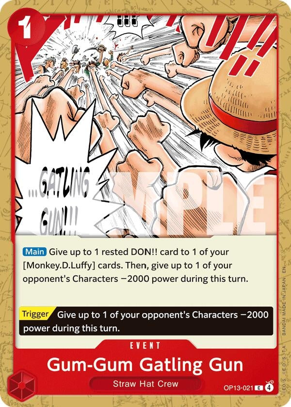 Image for Gum-Gum Gatling Gun - One Piece Card Game