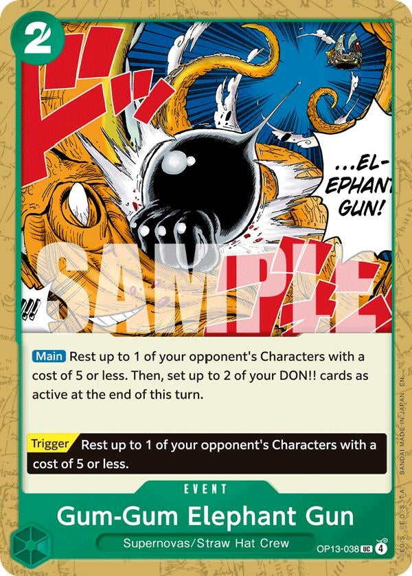 Image for Gum-Gum Elephant Gun - One Piece Card Game