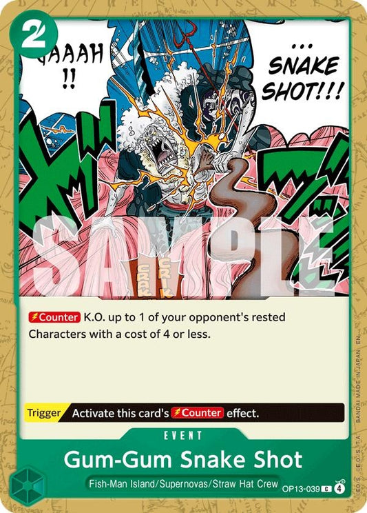 Image for Gum-Gum Snake Shot - One Piece Card Game