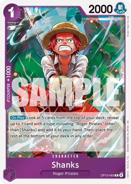 Image for Shanks (065) - One Piece Card Game