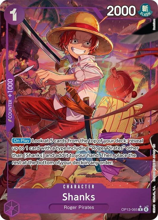 Image for Shanks (065) (Alternate Art) - One Piece Card Game