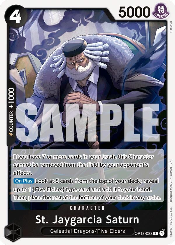 Image for St. Jaygarcia Saturn - One Piece Card Game