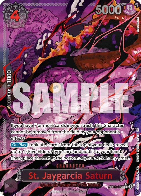 Image for St. Jaygarcia Saturn (Parallel) - One Piece Card Game