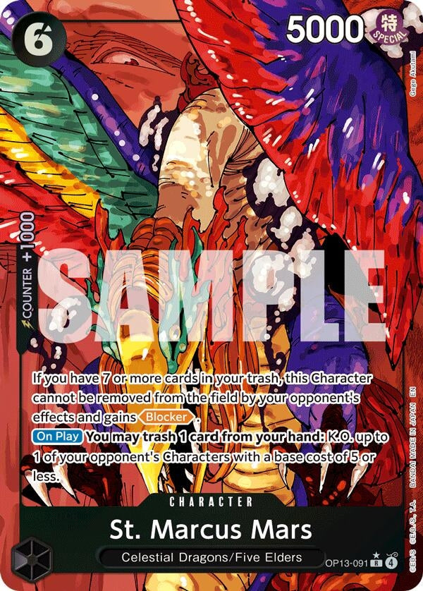 Image for St. Marcus Mars (Alternate Art) - One Piece Card Game