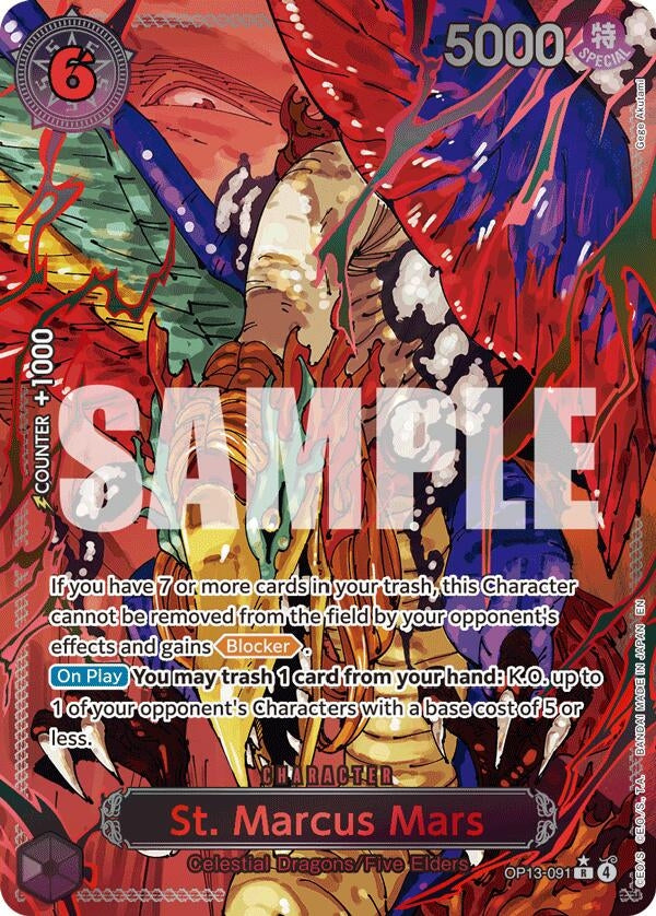 Image for St. Marcus Mars (Parallel) - One Piece Card Game